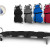 Stretcher with foot support - black, waterproof