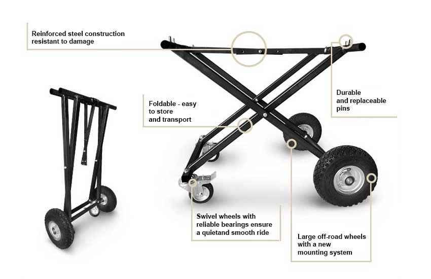Cemetery Off-Road Coffin Carrier - Key Features