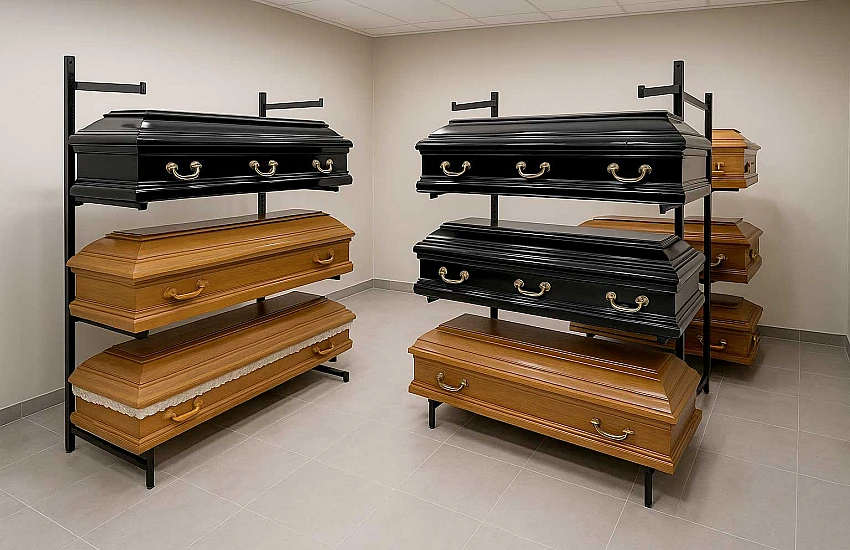 Coffin Racks: Key Element of Equipment for Modern Funeral Homes