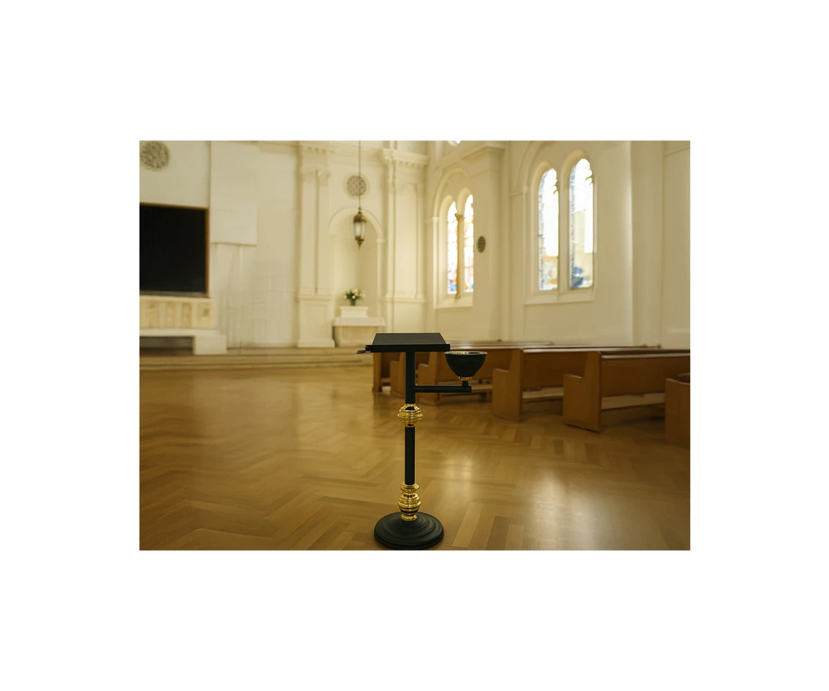 Black-funeral-lectern