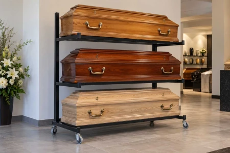The Coffin That Waits. A Cultural History of Keeping Coffins – from the Village Joiner's Workshop and the Victorian Showroom to the Mobile Casket Rack