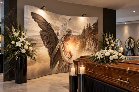 Behind the Coffin. Black Drapery, Hatchments, Castrum Doloris and the POP UP Curved Wall – Why the Backdrop of a Farewell Matters