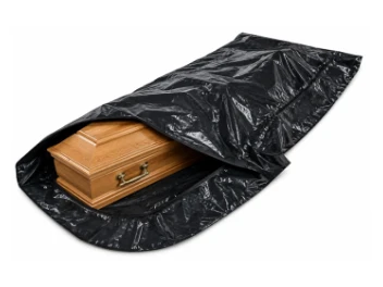 Exhumation bag for coffin with zipper – Black PE
