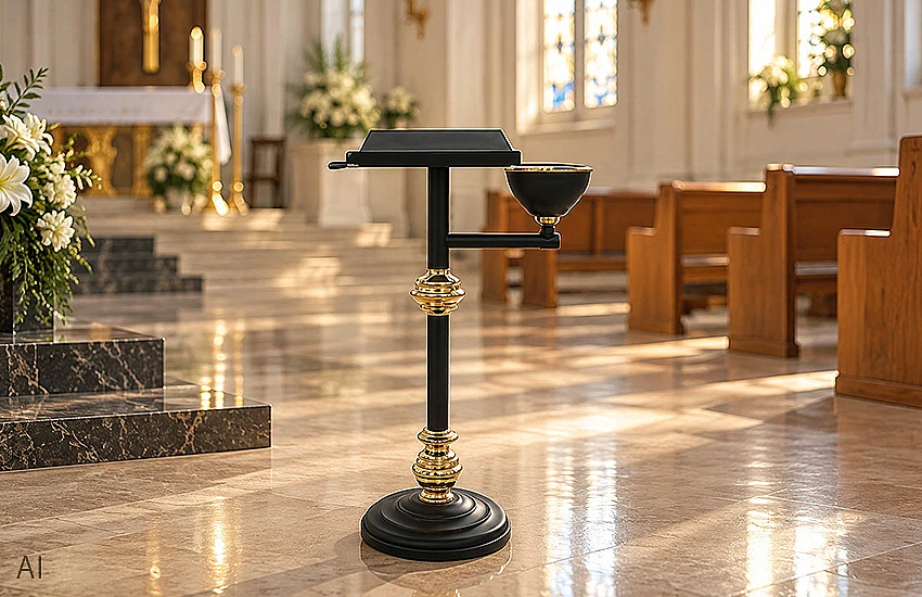 Funeral lecterns and podiums