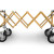 Scissors coffin trolley, PREMIUM, gold