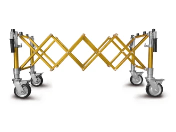 Scissors trolley - small wheels, gold COMPACT