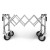 Scissors coffin trolley, PREMIUM, silver, PLATFORM