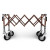 Scissors coffin trolley, PREMIUM, brown, PLATFORM